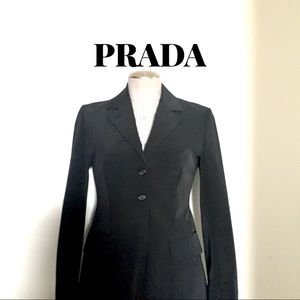 PRADA Classic Black Blazer Jacket.